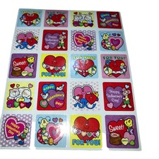 STICKERS 20 Valentine Hearts Stickers