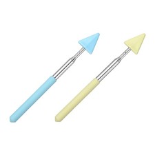 2 PCS Pointer Finger Stick, Retractable Teacher Pointer Arrow, Yellow/Blue