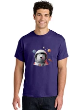 Polar-Bear-Astronaut-4 Mens Graphic Tee, 100% Cotton, Casual Summer Wear