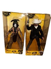 Lone Ranger 12&rdquo; Disney Store Action Figures The Lone Ranger & Tonto 2013 New