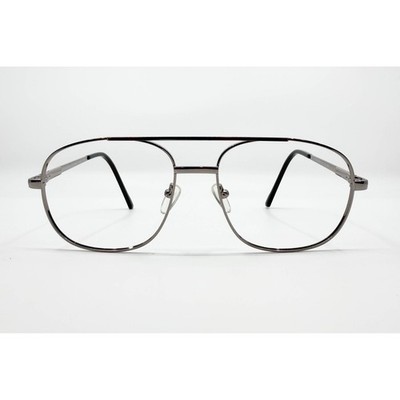 DB Classics Governor Eyeglasses Frames Mens Gunmetal Aviator Double Bridge 57-17