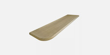 Solid Oak Bottom Bullnose Stair Tread Left or Right Hand Un-Grooved 22x270x1000m