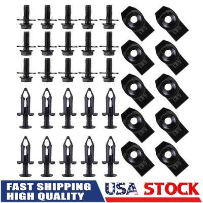 35 pcs pernos para el parachoques y clips con tuerca en U Para Nissan Infiniti