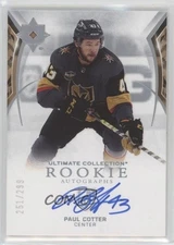2023 Ultimate Collection 2021-22 Base Update Rookies 2023-24 Paul Cotter Auto