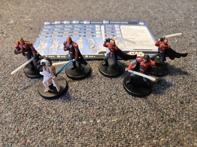 Star Wars Miniatures Theme Lot Imperial Knights + Marasiah Fel/Antares Draco