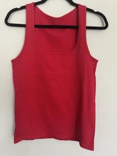 NEW OQQ Red Summer colorful nylon Ribbed Tank Top XL