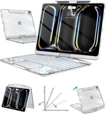 Wireless Keyboard Case for iPad Pro 13" M5/M4, 2025/2024 , Transparent Protect