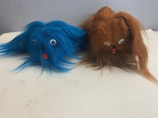 1960s Shaggy Googly Eyes Faux Fur Creature Do...