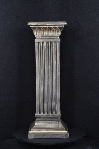 Colonne style méandre colonne décorative 100 cm colonne grecque piédestal baroque peint à la main - Photo 1/4