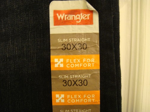 Wrangler Men's Slim Straight Flex For Comfort Jeans Dark Blue Wash Sz 30x30 NEW - Bild 4 von 8