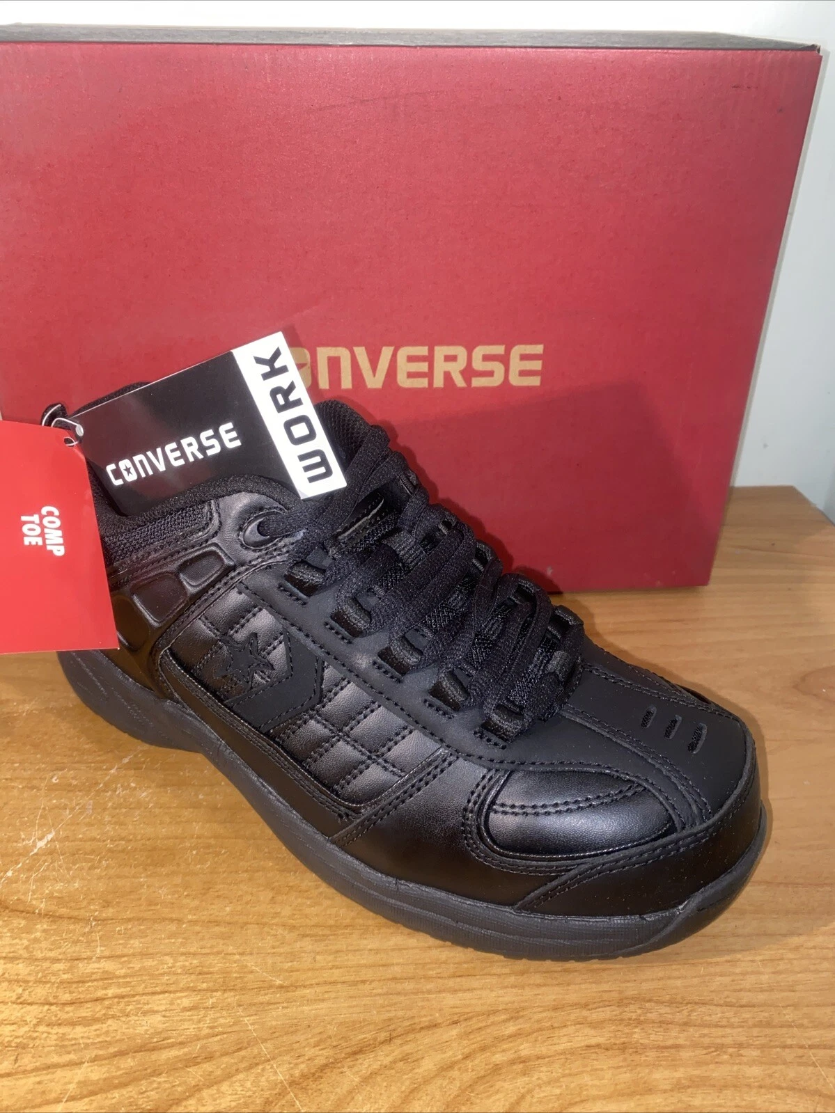 Scarpa da lavoro Converse donna taglia 6W punta composita nera antiscivolo EH C186 1