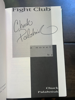 Fight club Chuck Palaphiuk サイン入 Chuck Palahniuk 