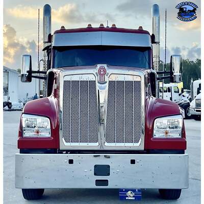 Rollin Low 12'' Straight Visor (Kenworth T680, T880, W990) (Peterbilt 567, 579, 5