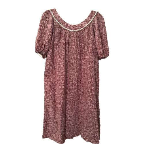 Vintage Liberty House Women’s Muumuu Dress Cranberry Made In Hawaii