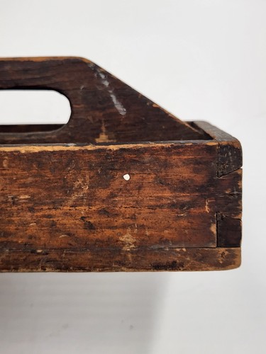 Antique/Vintage Wood Two Section Cutlery Tray Box - Picture 6 of 20