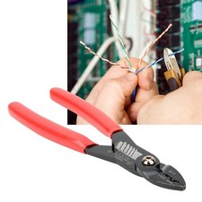 7in Crimping Pliers Wire Electrical Stripper Cable Stripping Hand-Tool UK