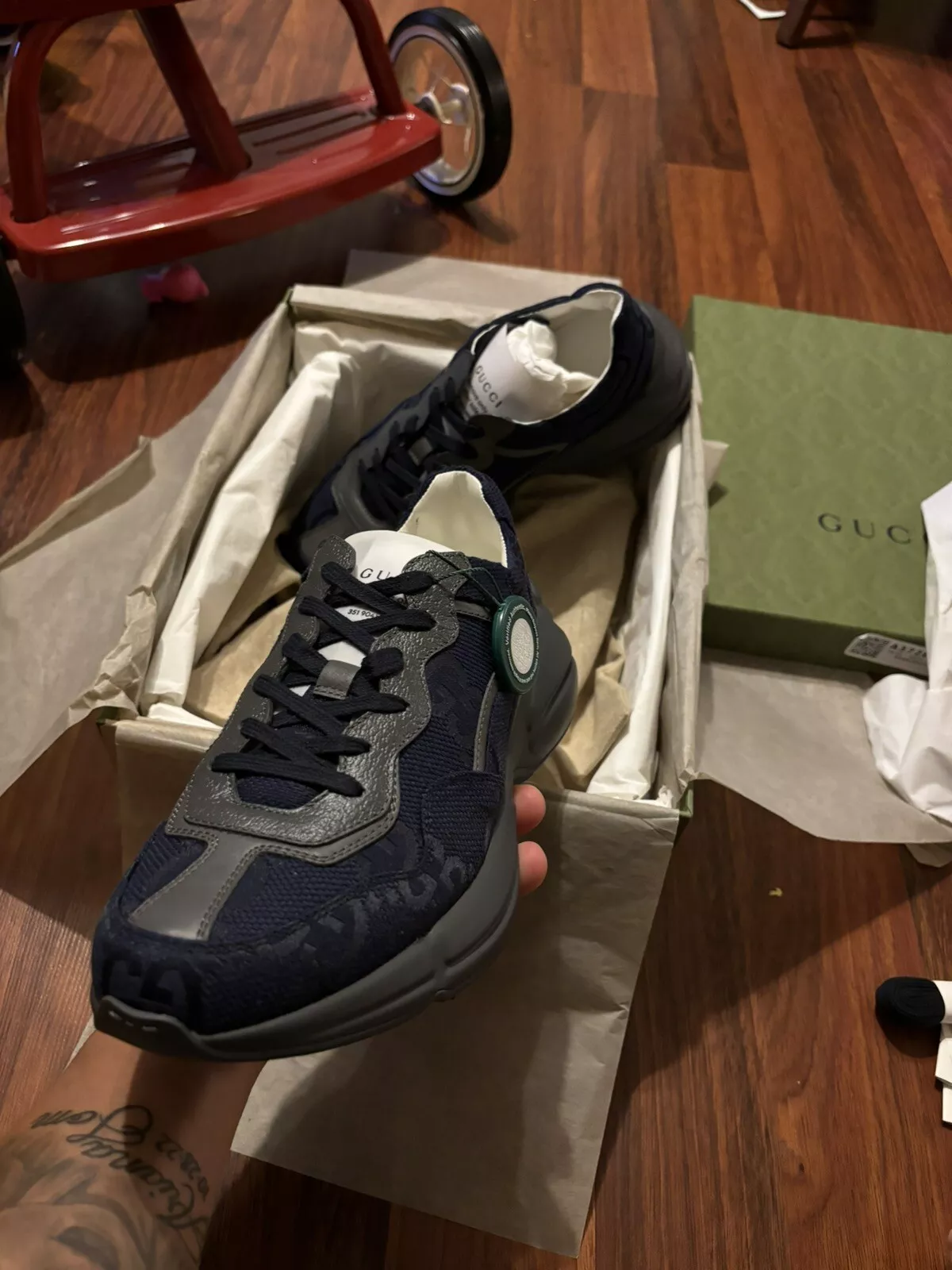baskets gucci rython
