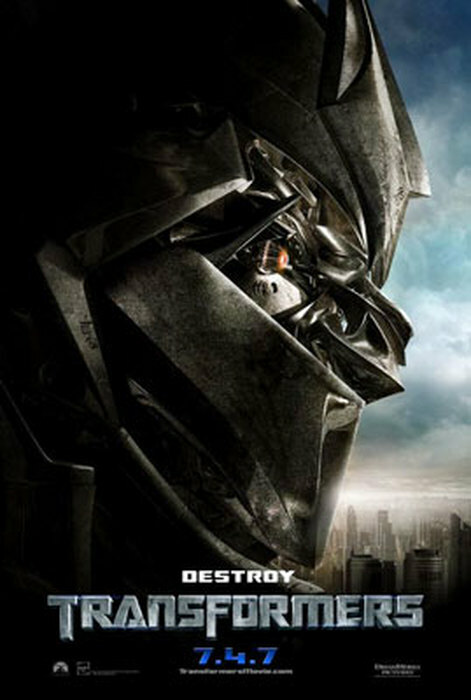 Transformers (Double Sided Advance Destroy) Original Movie Poster