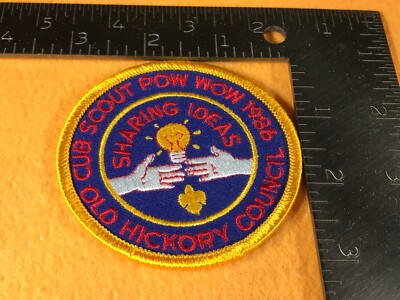 O2-2 BOY SCOUTS OF AMERICA PATCH - 1986 CUB SCOUT POW WOW OLD HICKORY