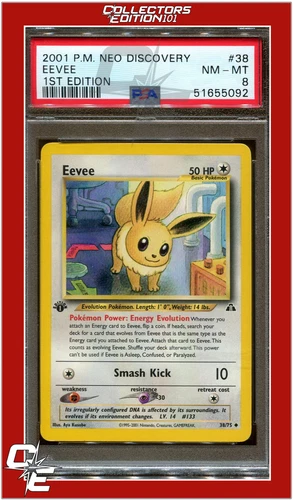 Neo Discovery 38 Eevee 1st Edition PSA 8