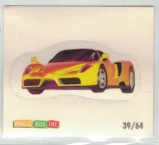 RARE Micro Machines Sticker #39 Ferrari Enzo Yellow by Magic Box