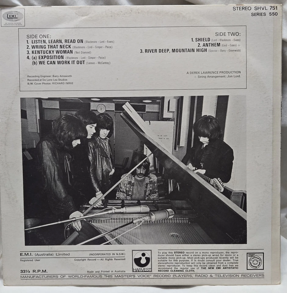 The Book of Taliesyn by Deep Purple Vinyl LP Record (EMI, 1969) - Image 2 of 4