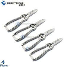 4 Pcs Toenail Clipper Spring Barrel Chiropody Heavy Duty Cutter For Thick Nails 
