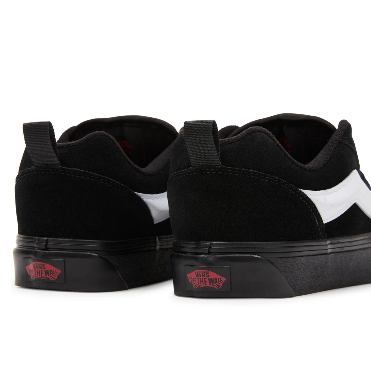 Vans all black with cheap white stripe