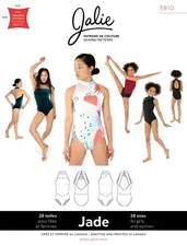 Jalie Jade High Neck Halter Leotards Sewing Pattern 3910 Women XS-2XL, Girl 2-13