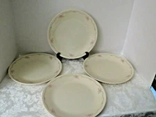 Corning Corelle English Breakfast Pattern 10 1/4” Dinner Plates Lot of 4