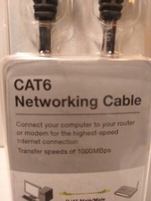 Belkin CAT6 7' Foot Networking Patch Cable Black PC6-07BKS RJ45 Male - Male NEW