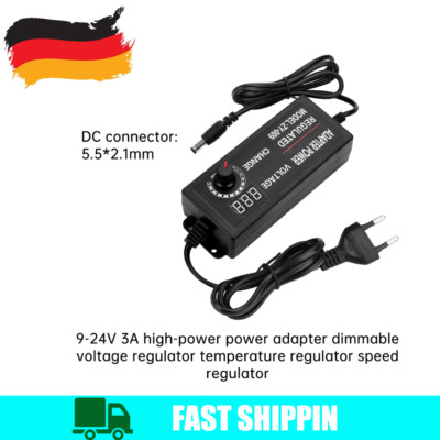 AC100-240V to DC3-24V 3A 5A Adjustable Voltage Power Adapter Switch Power Supply