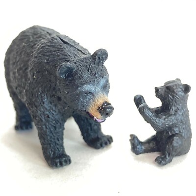 Bandai World Wild Animals Asia Oceania Mini Figure #9 Asian Black