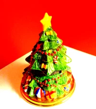 Christmas Tree  Hinged Trinket Box 10% OFF thru November 1, 2025