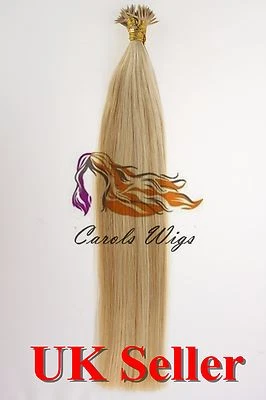 16"-26" 1g 8A* Russian Remy Double Drawn I-Tip 100% Human Hair Extensions UK