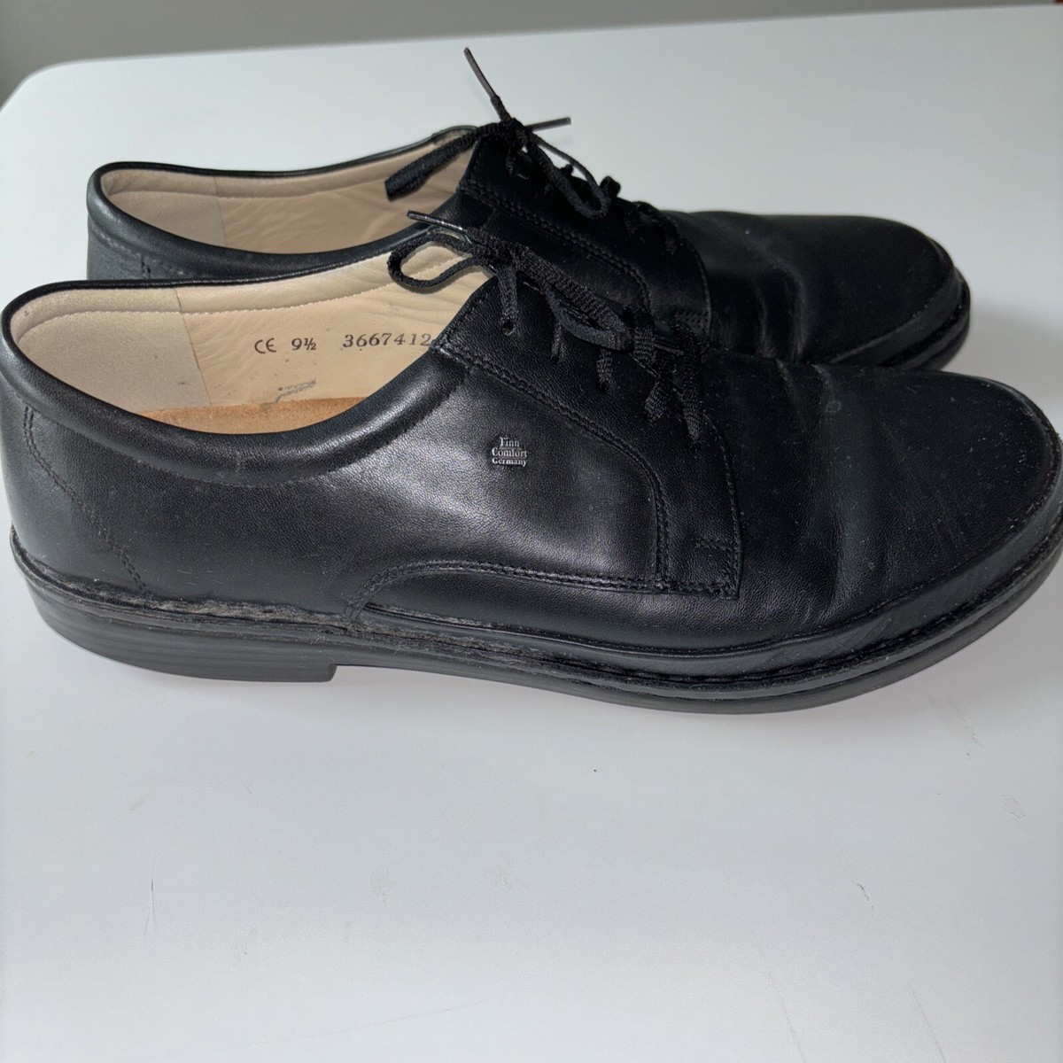 Finn Comfort Shoes Mens Black Leather Vaasa Casual Oxfords Lace‎ Up Size 8 Finn Comfort Shoes Mens Black Leather Vaasa Casual Oxfords  main image 4