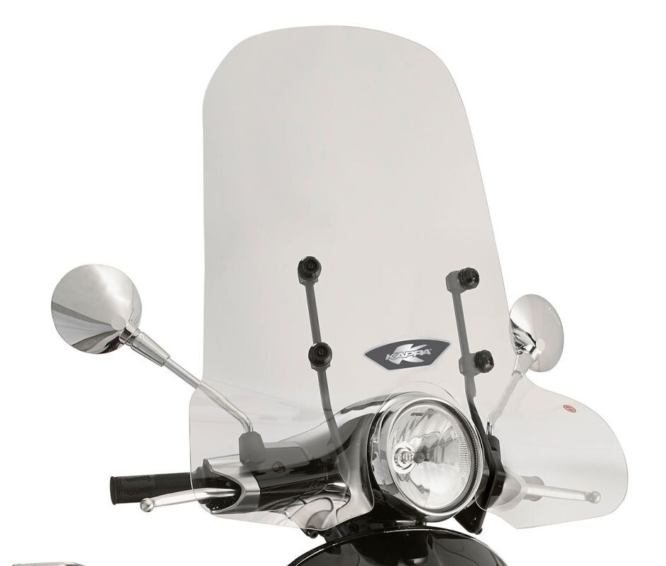 Support pare-brise 5608AK PIAGGIO Vespa Primavera acier chromé haute résistance pour scooter