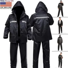 Waterproof Rain Suits Heavy Duty Raincoat Fishing Rain Gear Jacket Men