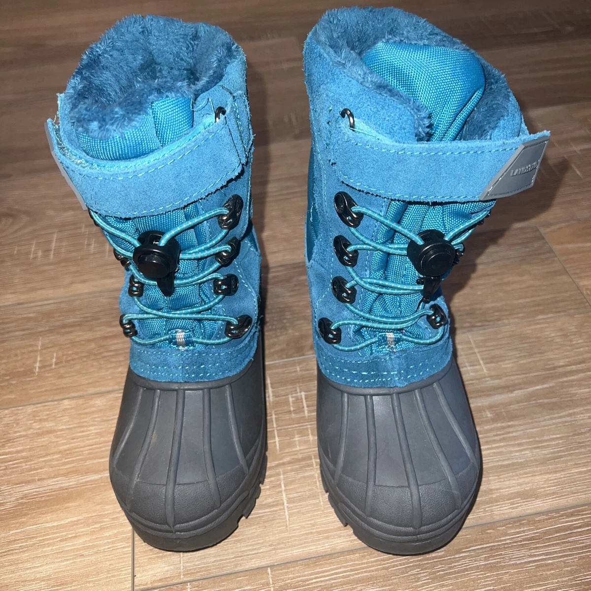Girls teal snow best sale boots