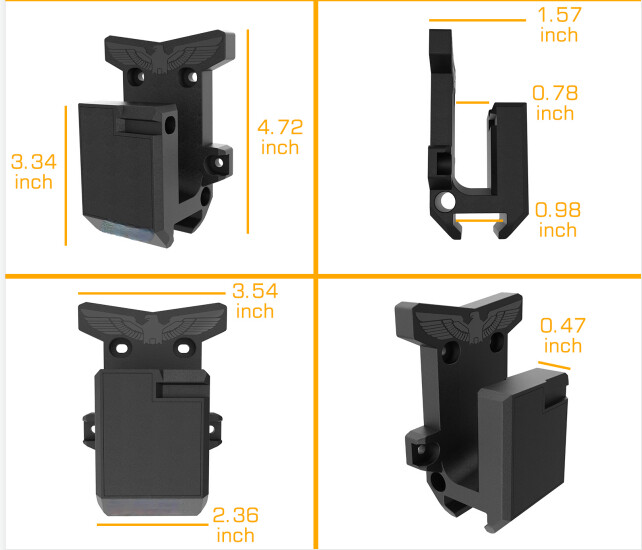 2-Pack Rifle Gun Wall Mount,Floating Display Hanger Safe Storage