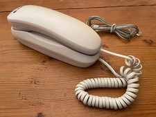 AT&T White Corded Telephone ~ Model #205 ~ Wall or Desk Mount ~ No AC Power Need