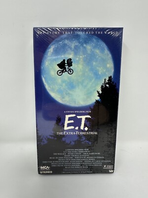 E.T. The Extra-Terrestrial VHS 1988 Dee Wallace Peter Coyote Drew Barrymore VTG