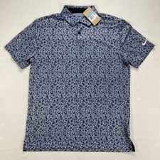  DV7808-493 Nike Dri-FIT Tour Men's Golf Polo Blue Camo Print Shirt Sizes Vary