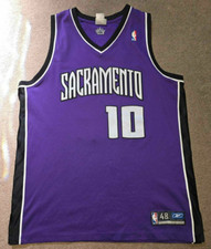 Mike Bibby Sacramento Kings Reebok Authentic Basketball Jersey Sz 48