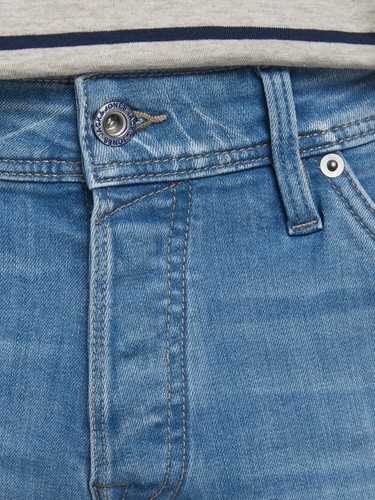 Pantalón vaquero hombre Jack & Jones azul slim fit nuevo denim W32 W34 elástico - Imagen 3 de 4