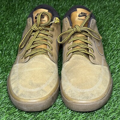 NIKE PORTMORE II SOLARSOFT MID TOP SHOES AJ6978-779 SIZE 11 SUEDE