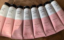 8 (eight) ROSE & VANILLA 1oz Travel Size Shea HAND CREAM Bath and Body Works