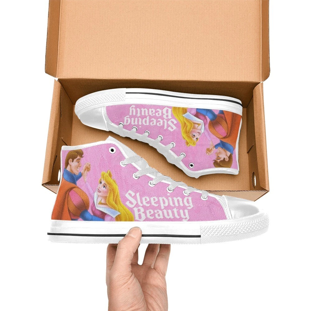Sleeping Beauty High Top Shoes Sneakers