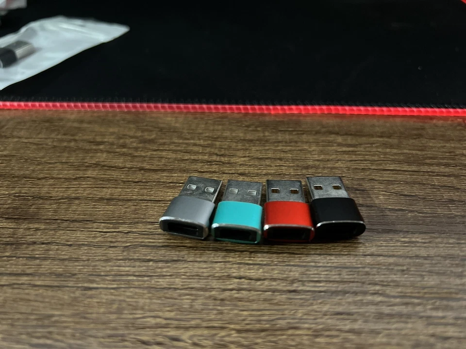 4pk USB C Female to USB Male Adapter,Type A Charger Cable Power Converter - Image 2 of 4