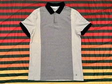 Calvin Klein Jeans Classic Fit Polo Golf Shirt Light/Dark Gray Stripes Mens S